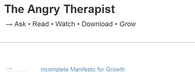 The Angry Therapist